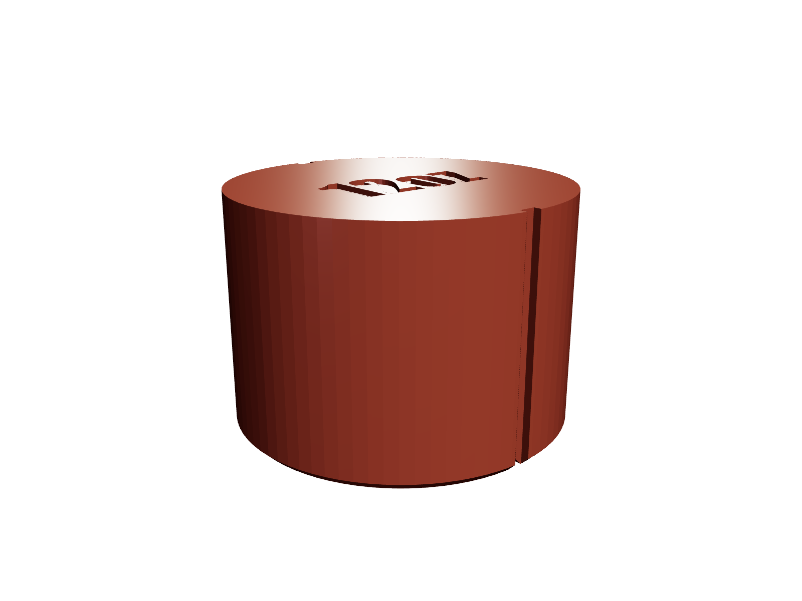 Cylindrical With Text Mug