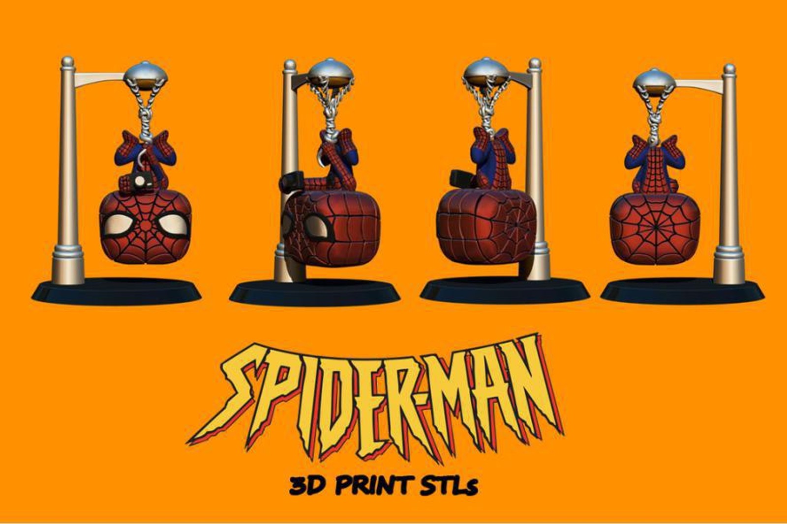 Spiderman Custom Funko For 3d Print
