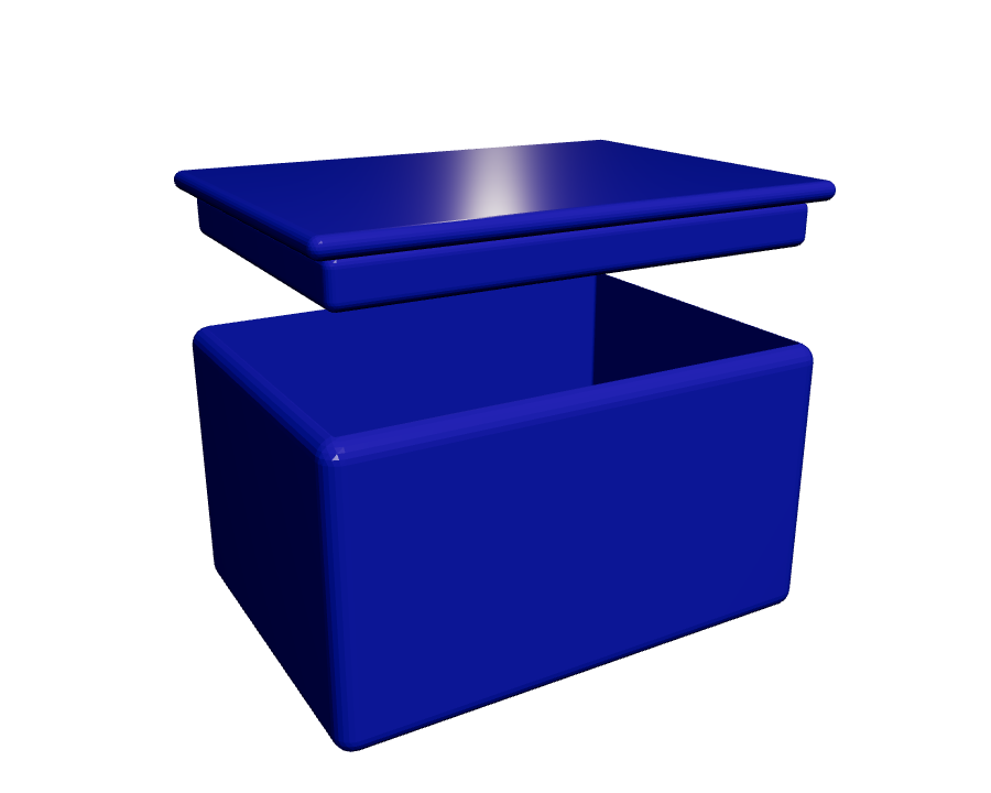 Stacking Desk Box with Lid