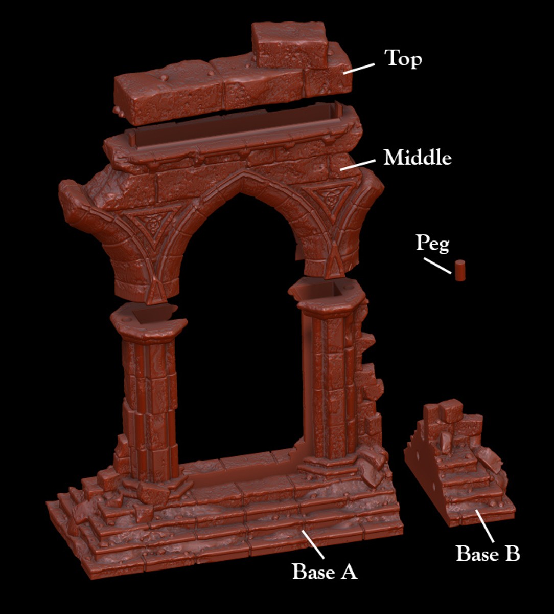 Cut for Medium Resin Printers (4 Pieces)