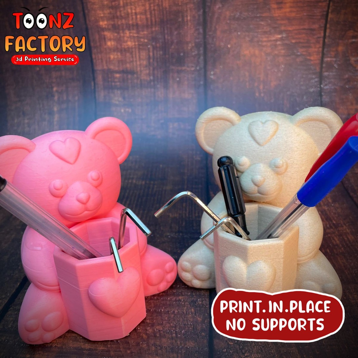 Teddy Pencil Holder