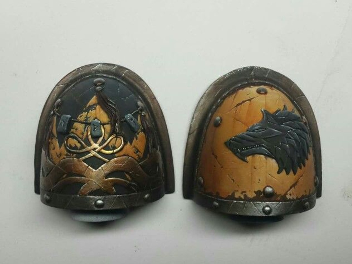 Space Wolves Shoulder Pad Bits Shoulder Pads