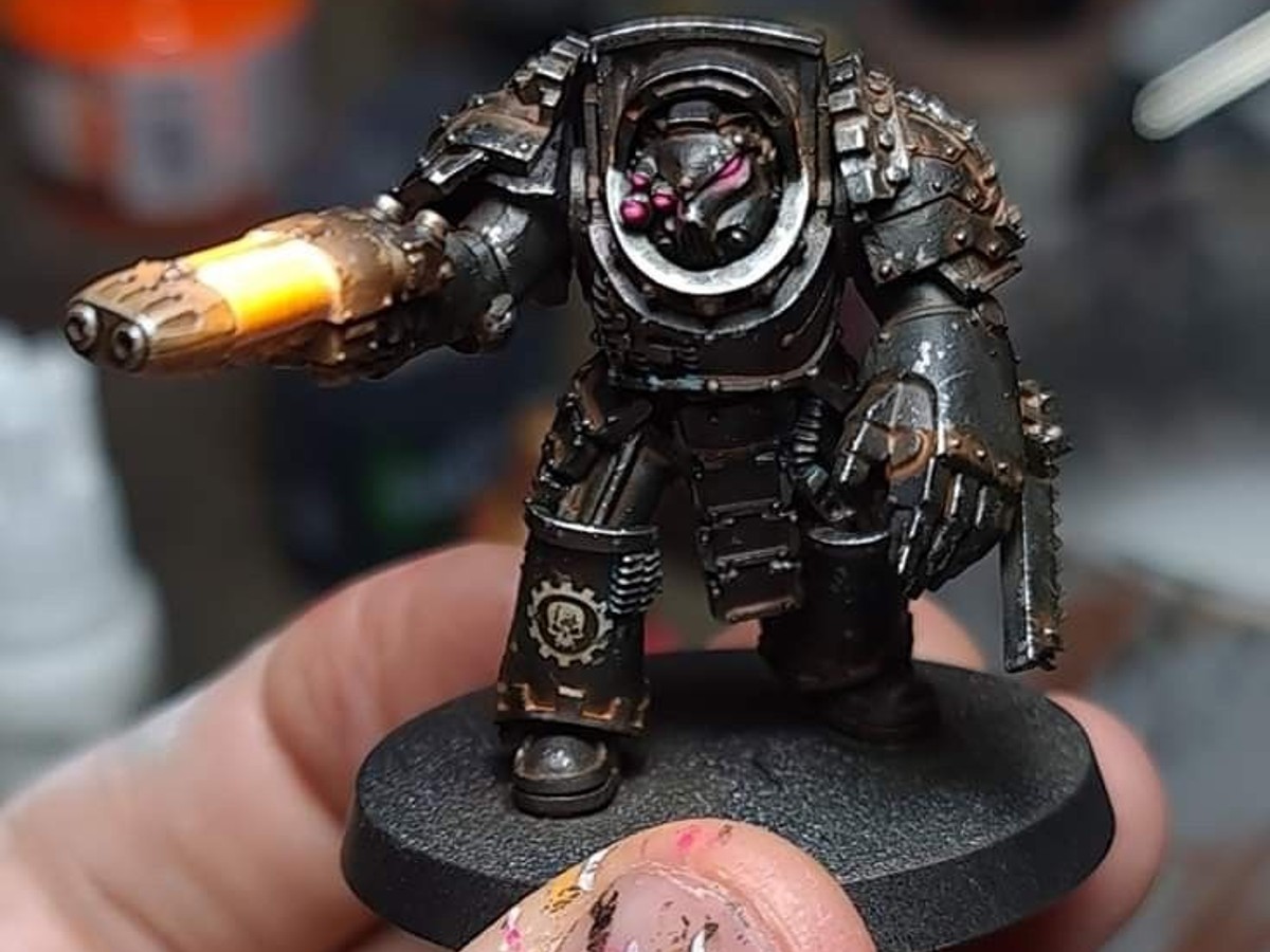 Space Warriors With Hand Symbols
