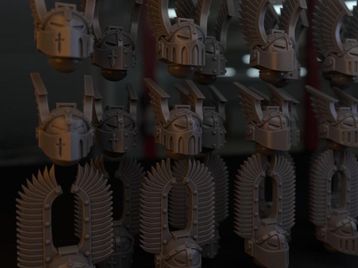 Dark Angels Helmet Bits Helmets
