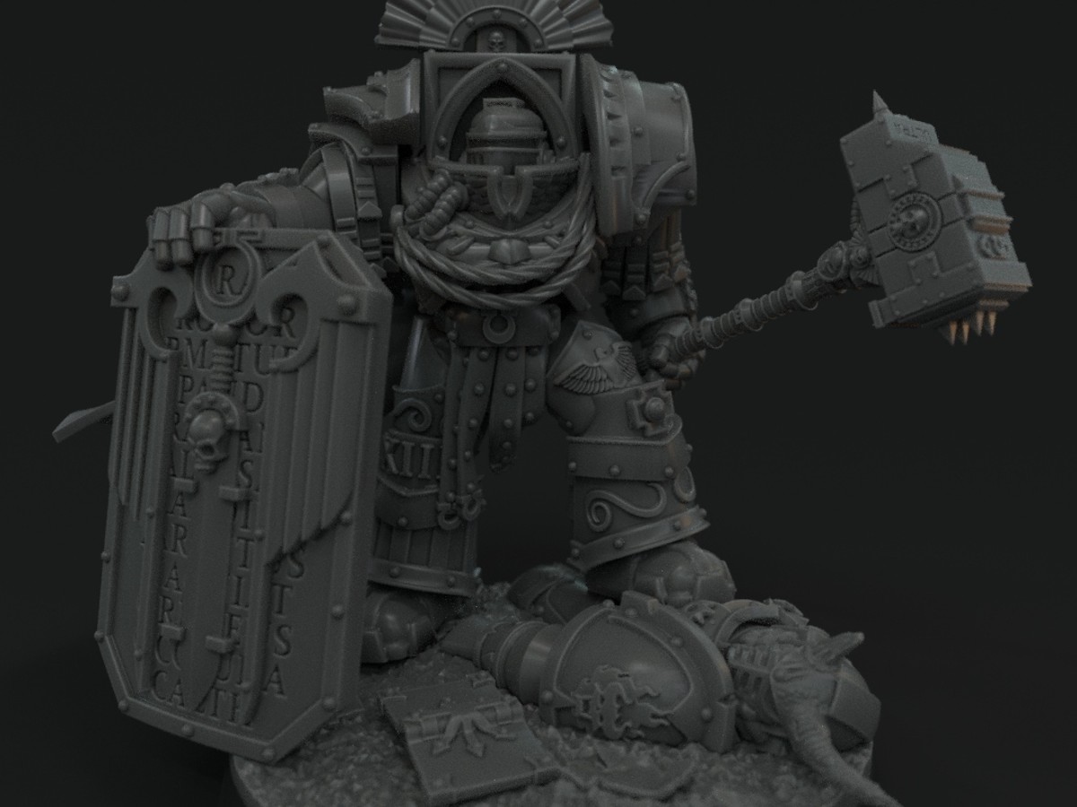 Space Marine Captain Arms