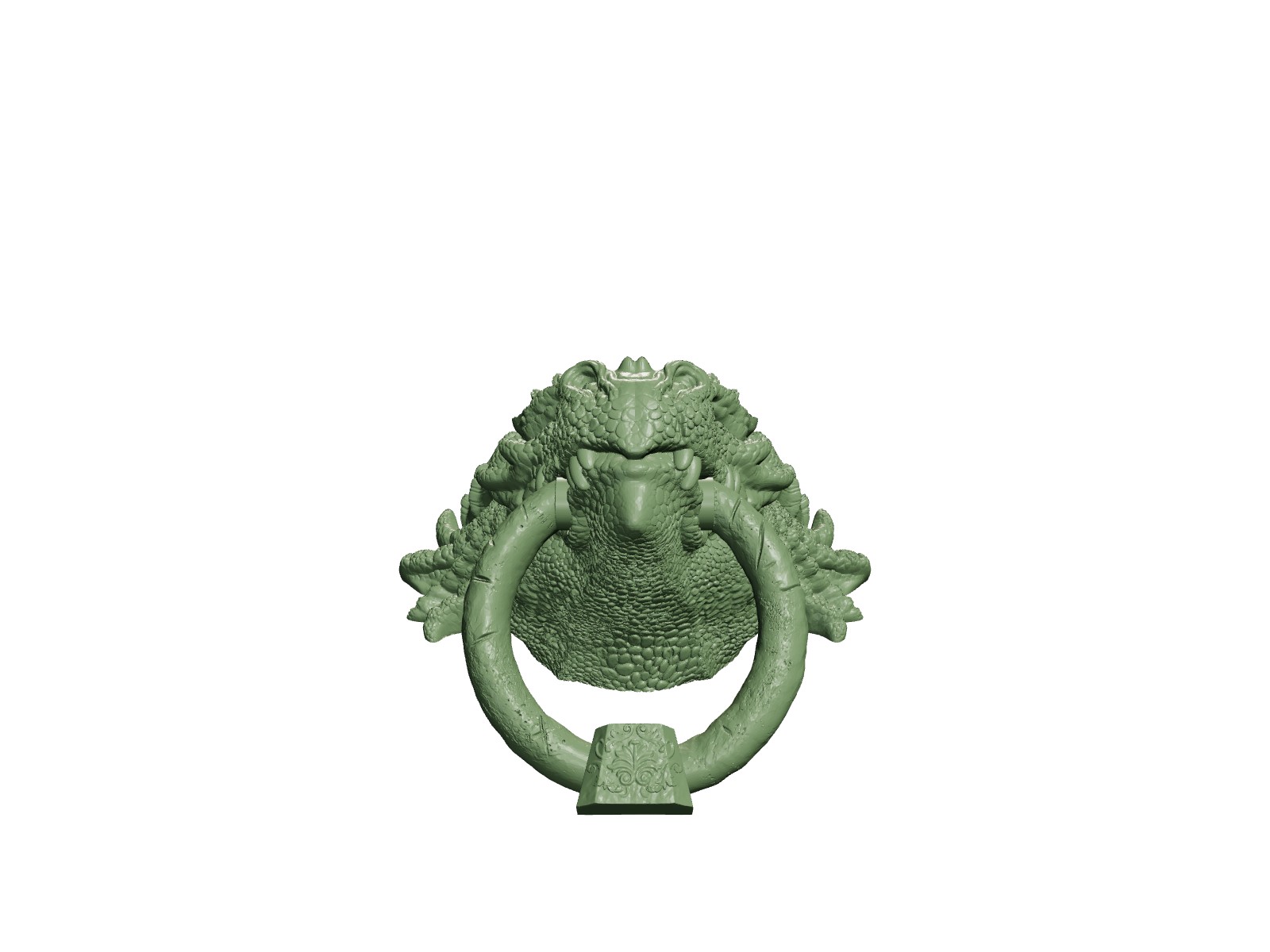 Dragon Door Knocker STL
