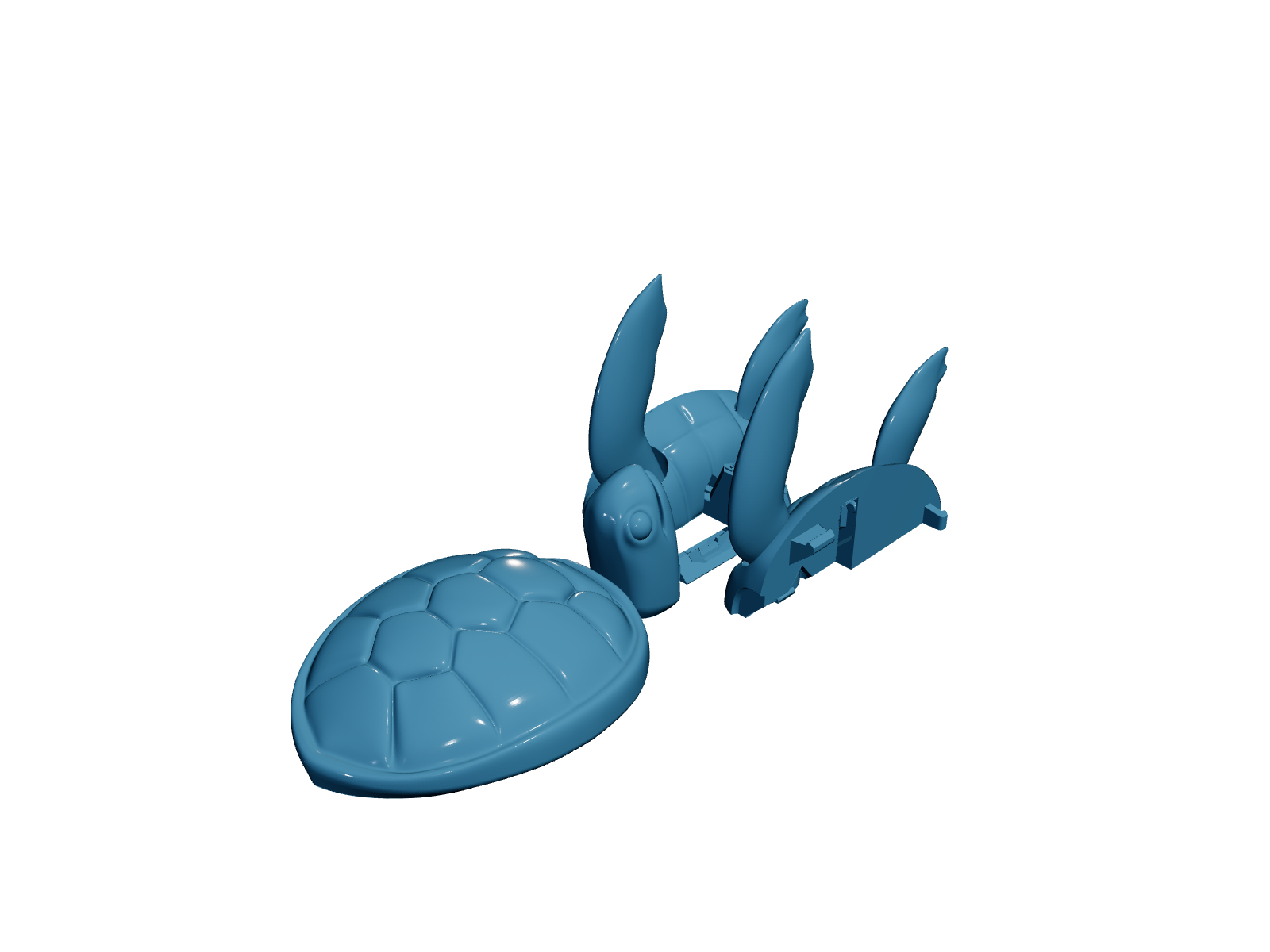 Articulated Foldable Sea Turtle