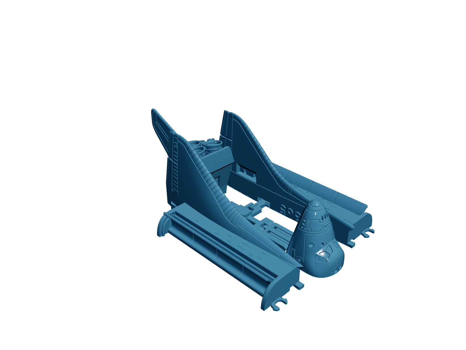 Articulated Foldable Space Shuttle