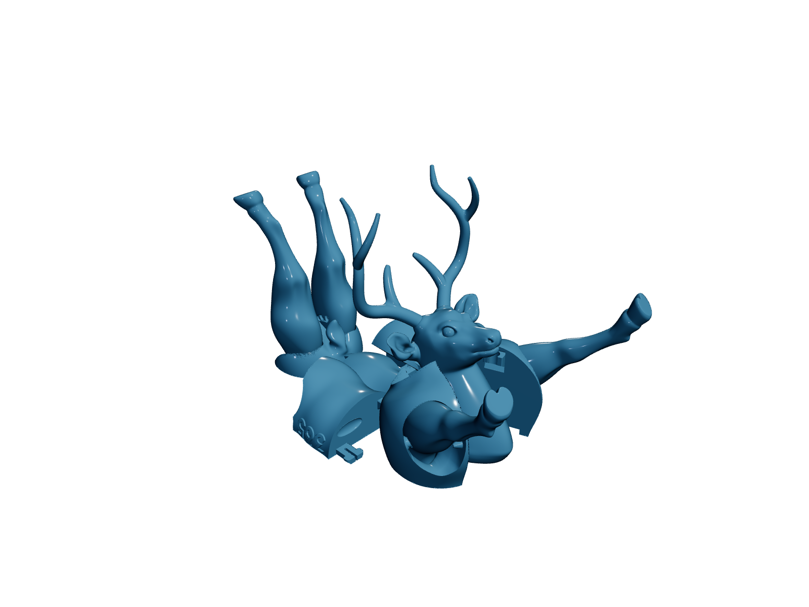 Articulated Foldable Deer