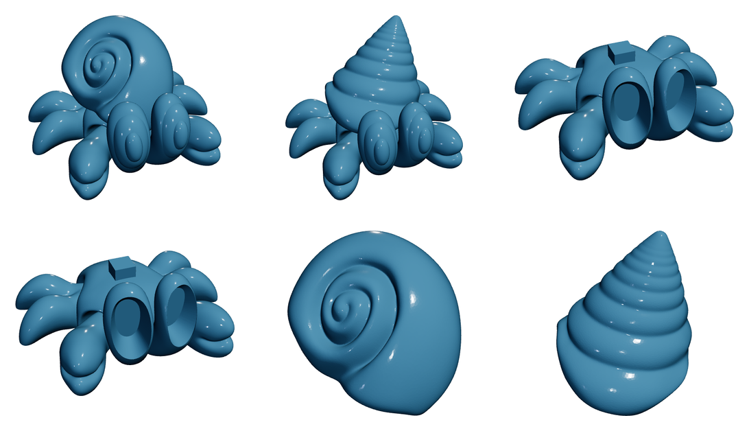 Hermit Crab — Articulated Flexi