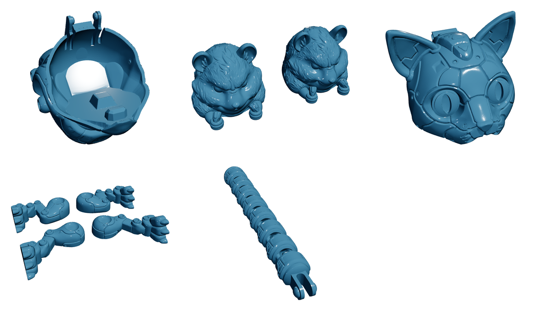 Robot Cat — Articulated Flexi