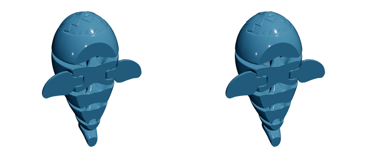 Cute Baby Shark — Articulated Flexi