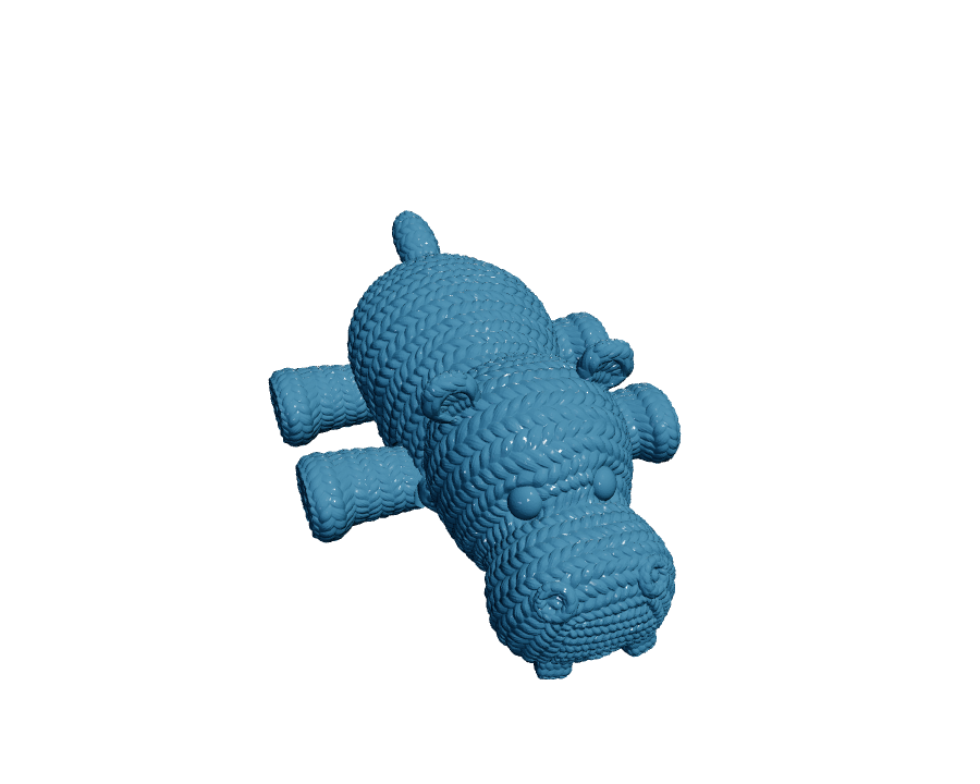 Crochet Hippo — Articulated Flexi