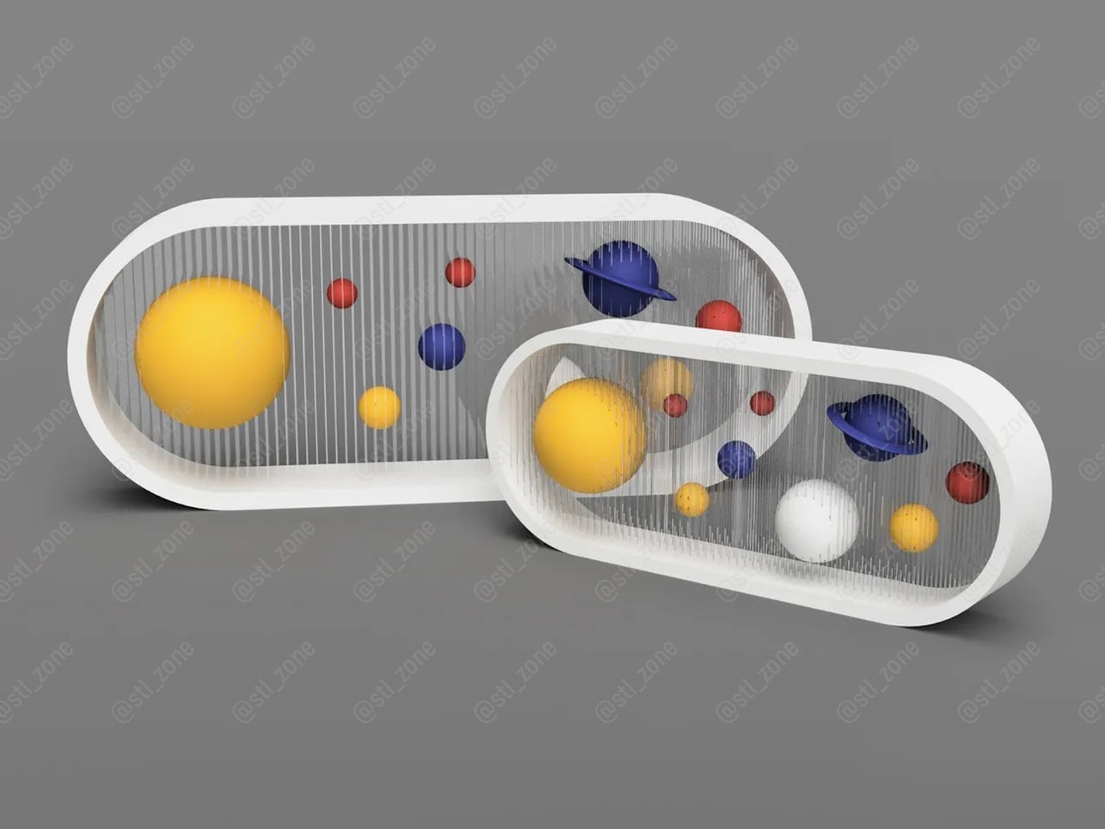 Suspended Bento Solar System Model Files @Stl Zone