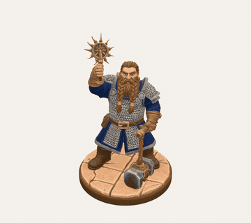 Sunburst Dwarf Battle-Cleric