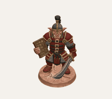 Hobgoblin Captain of the Muster Tally - Tabletop Miniature