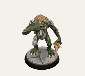 Sunrise-Caught Mountain Troll - Tabletop Miniature